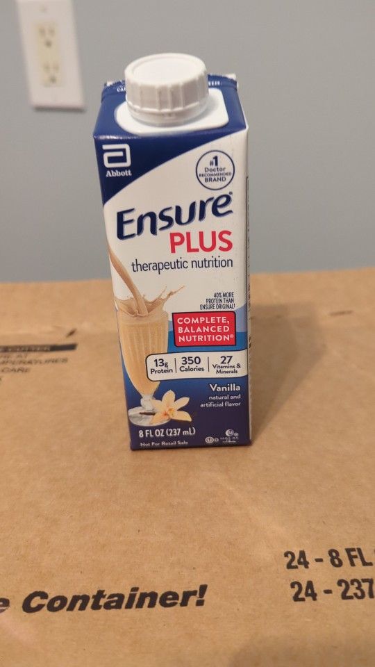 Ensure Plus 24/Case $35 A Case, 8 Cases Available
