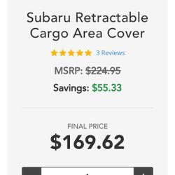 Subaru Outback Retractable Hatch Cover