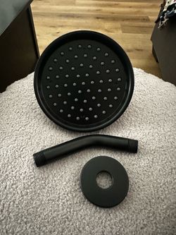 Jacuzzi black matte shower head