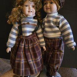 2 Procelain Dolls