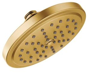 Moen 7" All Brass Rain Can Shower Head In Brushed Gold