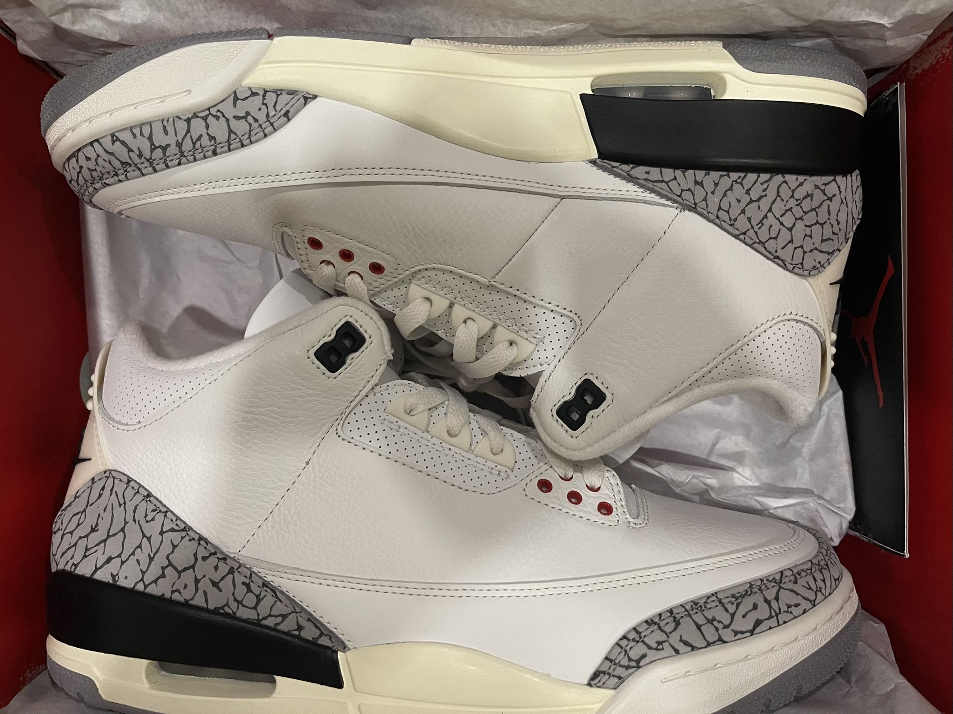 Ds Jordan 3 White Cement Reimagined Sz 11.5