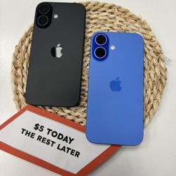 Apple iPhone 16 5G - Pay $5 DOWN AVAILABLE - NO CREDIT NEEDED