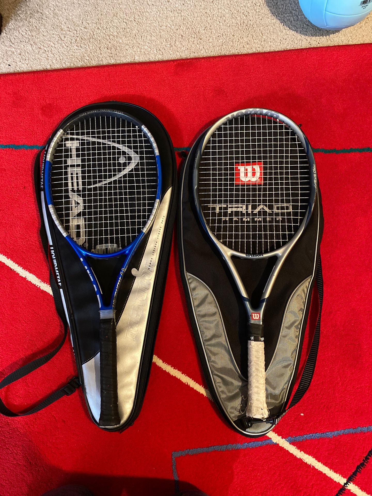 Tennis rackets one head one Wilson