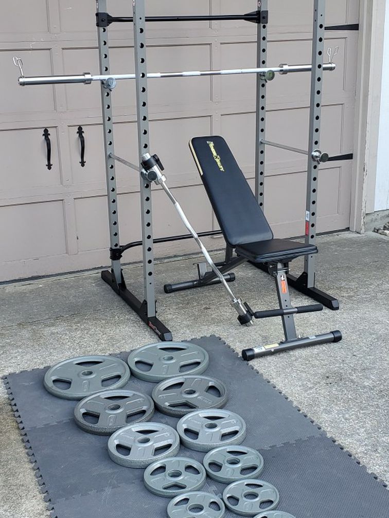 Power Cage Home Gym With Weights