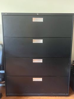 four drawer lateral file Hon with Key