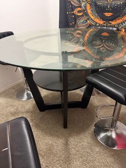 Dining table and chairs