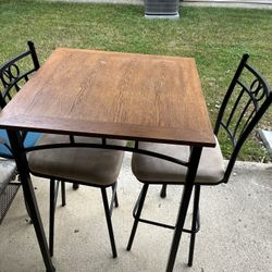 Pub Table And Two Chairs