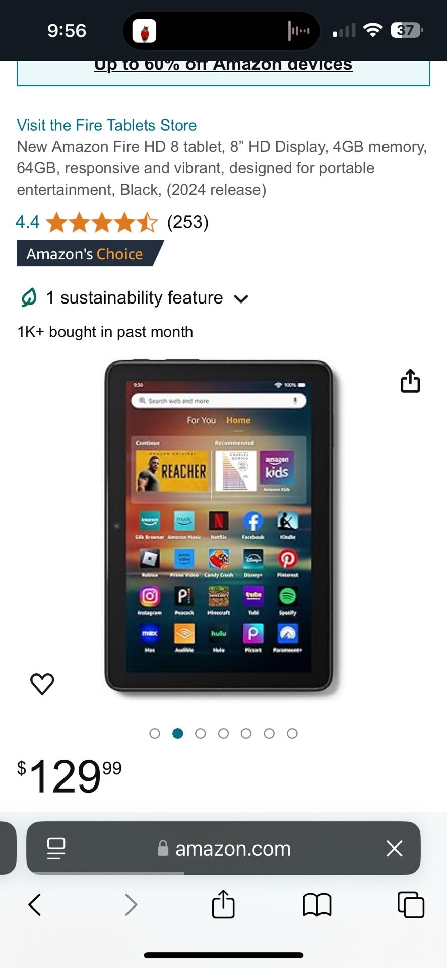 Kindle Fire Tablet 9th Gen
