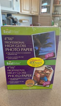 Royal Brites 4 x 6 Professional High Gloss Photo Paper