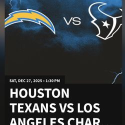 Chargers VS Texans 