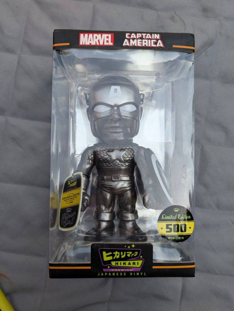 Funko Hikari Captain America Black Figure Limited Edition Marvel Rare