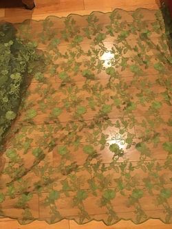 Beautiful green fabric 50” wide