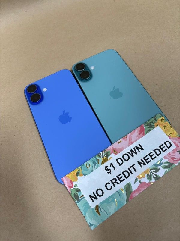 Apple IPhone 16 Plus 5G - Only $1 Today Pay The Rest Later!