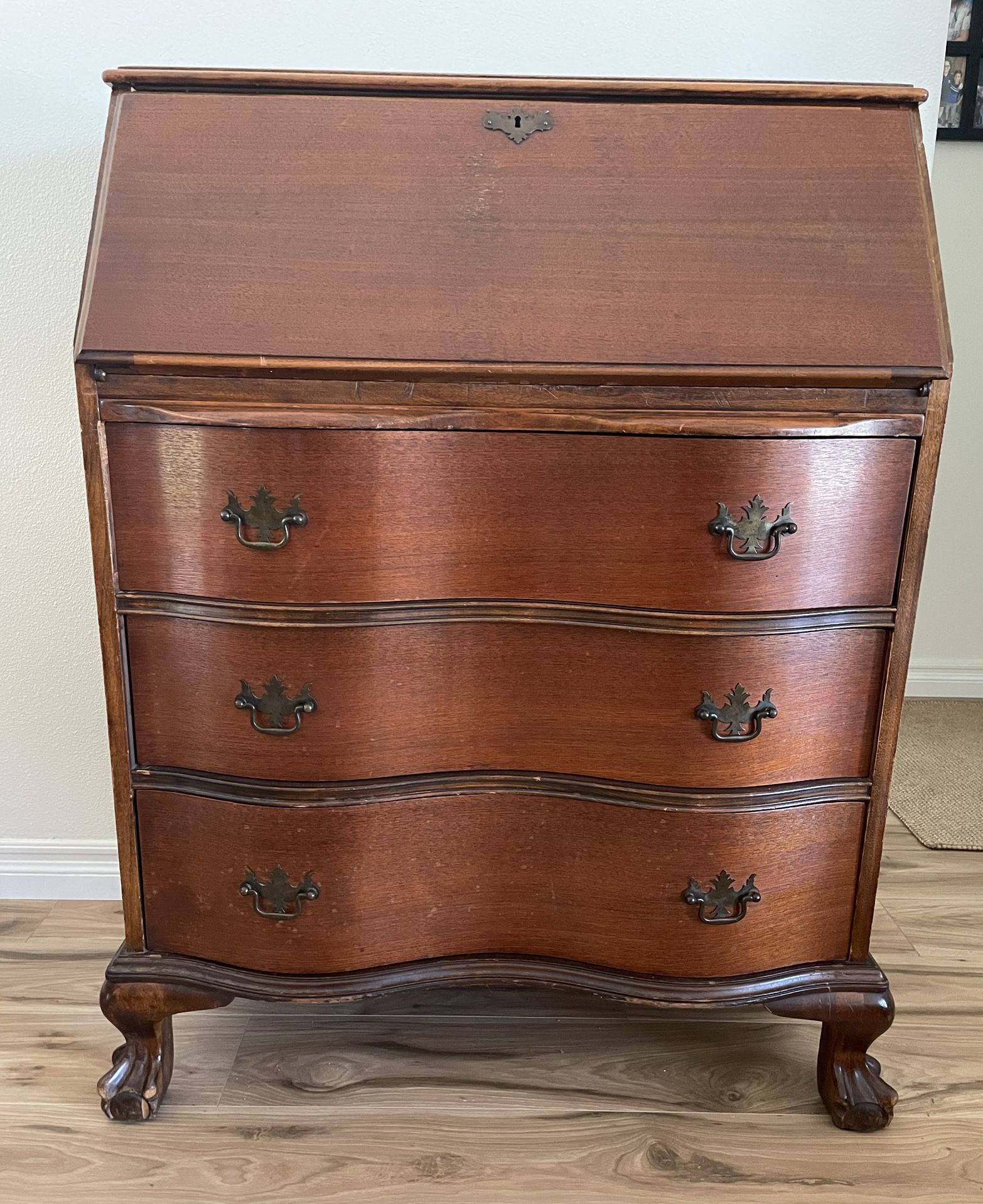 Antique Wood Secretary Desk