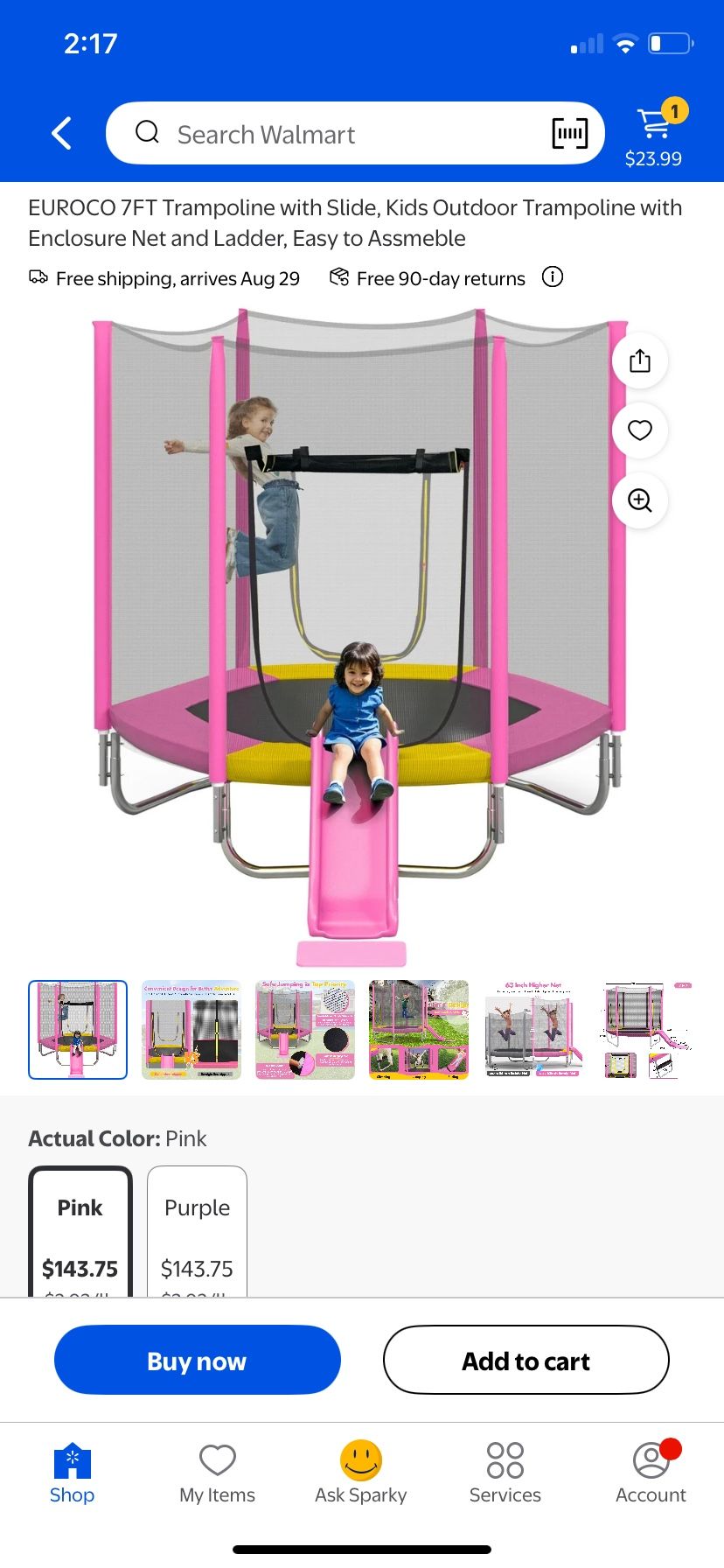 Kids trampoline