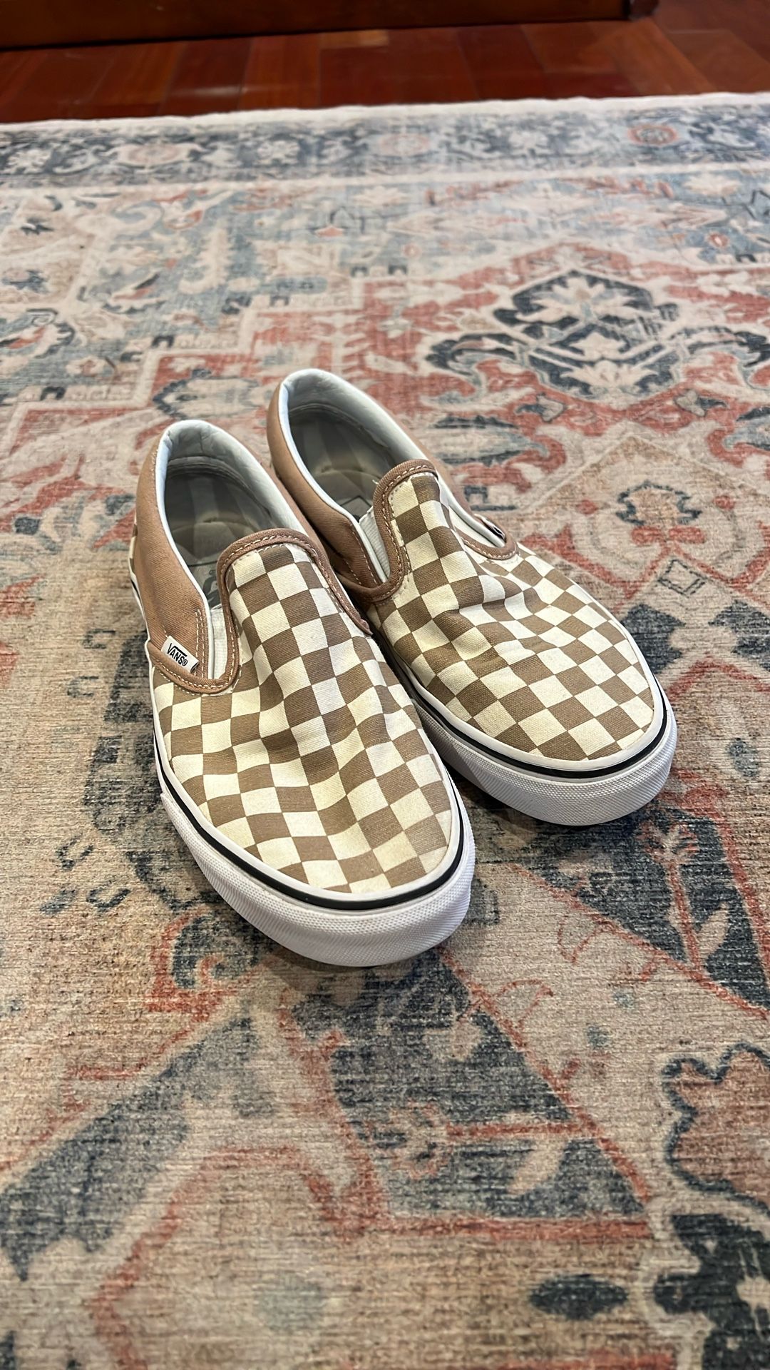 Checkerboard Vans Slip-Ons 6M/7.5W