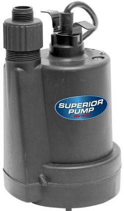 Superior Pump 1/4 HP Submersible Thermoplastic Utility Pump