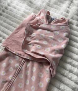 Baby Sleep Sack Pink Daisy Fleece