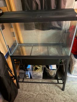 30 gallon Glass Aquarium with Stand and Accessories