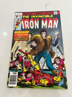 Iron Man #101, Marvel 1977 Key: Monster of Frankenstein, 1st app of Dreadknight (Bram Velsing) 7.0