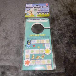 Lot of 9 Bluey Reward Sticker Charts Door Hanging Potty Training Chores
