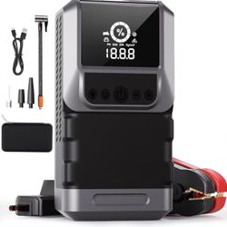 Car Jump Starter, Jump Starter Power Pack Portable, 12V Car Battery Booster Jump Starter, 2500A 4-in-1Jump Starter Power Bank, 10000mAh Car Battery Ch