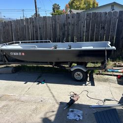 12ft Gamefisher Trihull with Trailer 