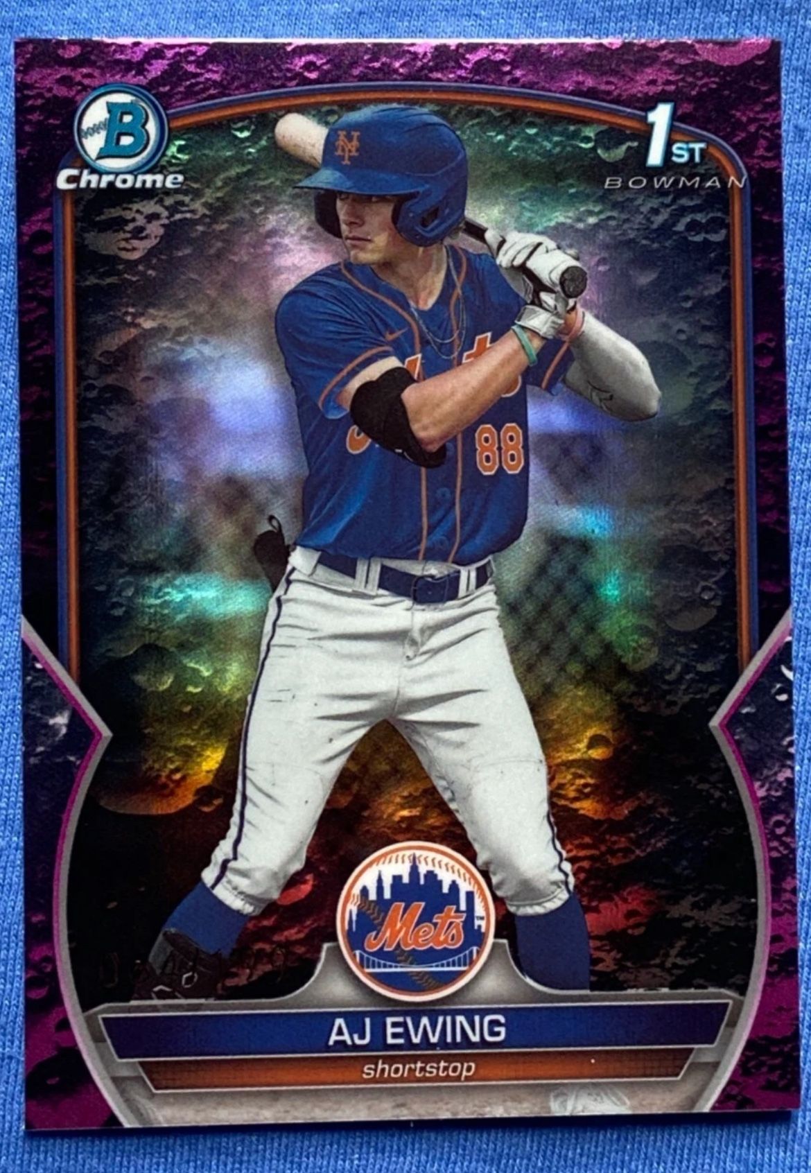 AJ EWING PURPLE CRATOR REFRACTOR /199