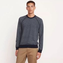 VINCE BIRDSEYE WOOL/CASHMERE SWEATER Size Medium