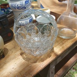 Lead Crystal BASKET Made In Poland