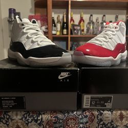 Size 12 Jordan 11’s (Concords And Cherry’s) 