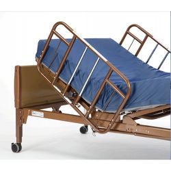 Invacare Clamp-On Half-Length Rails For Homecare Beds

