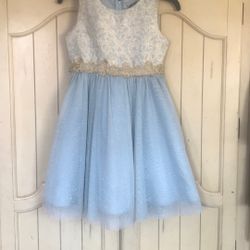 Blue And Gold Girls 10 Dress