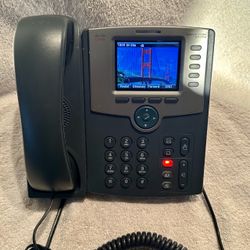 Cisco SPA525G2 5-Line Color IP Phone (V01) - Complete Kit with Power Adapter & Stand