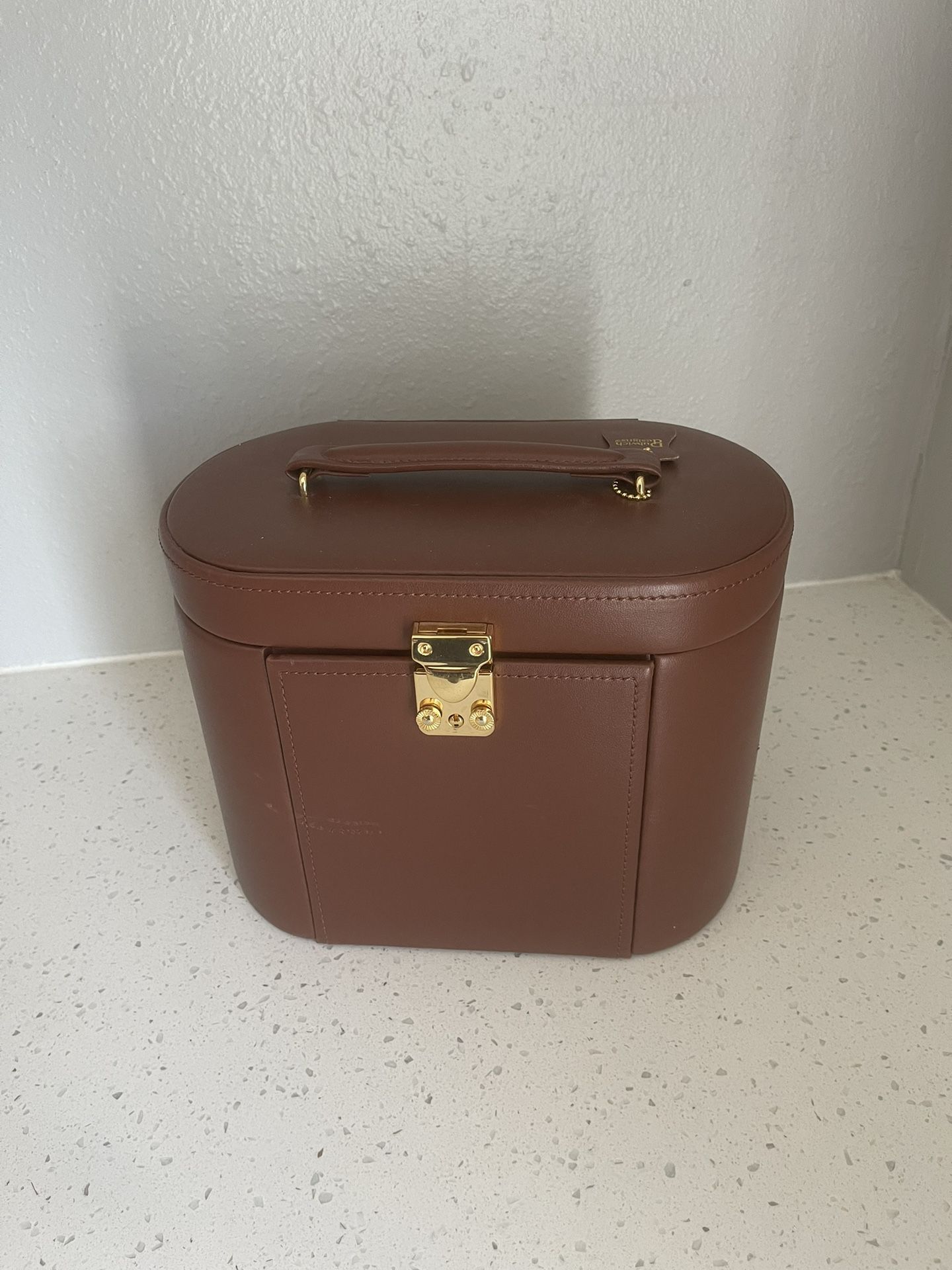Brown Leather Luxury Jewelry Box 
