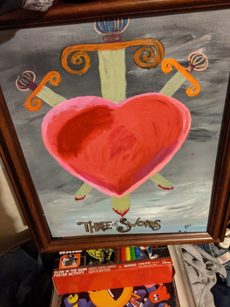 Three Of Swords Art