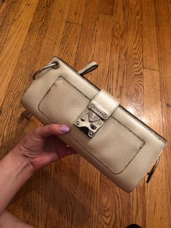 Guess off-white clutch/wristlet
