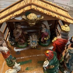 Beautifully Handcrafted Nativity Set From 70s-80s Japan