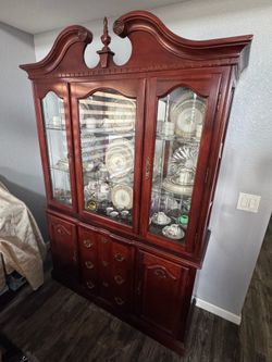Dining table with China Glass Cabinet
