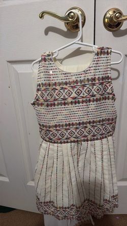 Girls Embroidered Sleeveless Dress