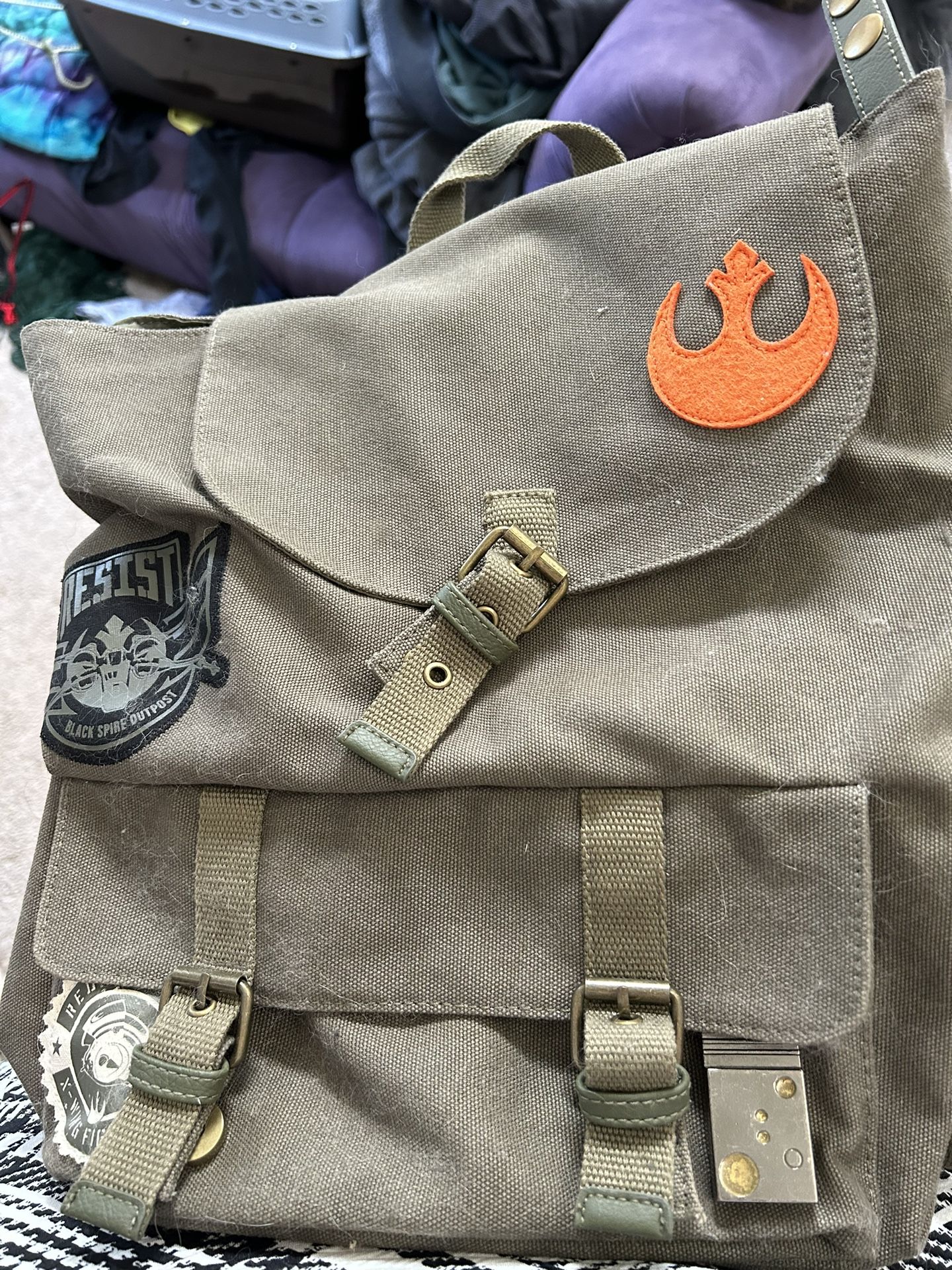 New - Disneyland Official Galaxy's Edge Resistance Outpost Canvas Backpack