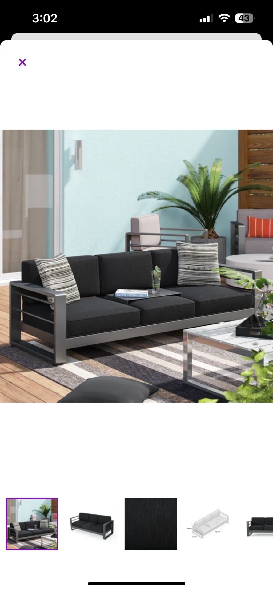 New In Box- Outdoor Sofa