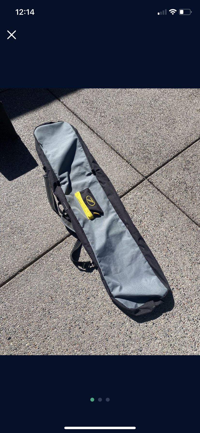 Snowboard travel bag