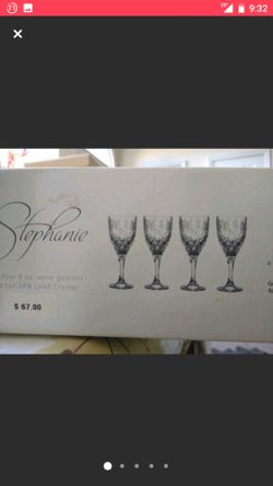 New,Glass Shannon Crystal,made in Slovakia