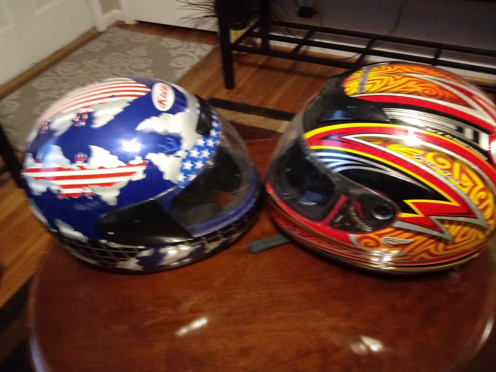 Best deal for helmet ! SIZE large both 50.00