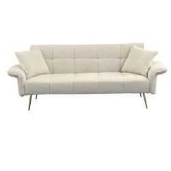 70.1 futon sofa bed, convertible double sofa bed with folding armrests for living rooms and small Spaces