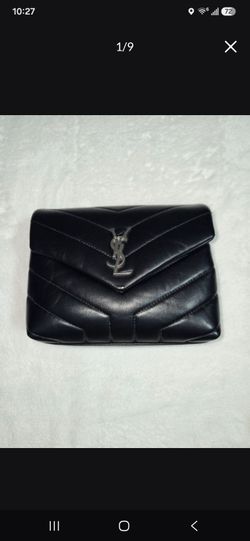 Ysl saint laurent toy loulou black with silver hardware