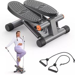 Mini Stepper With Resistance Bands Exercise Machine 