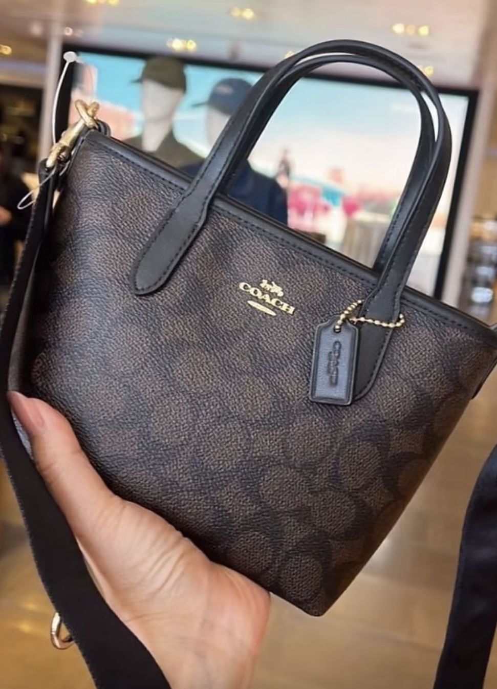 Coach Mini City Tote Used Once 